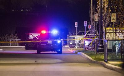 Niagara police cruiser at crime scene